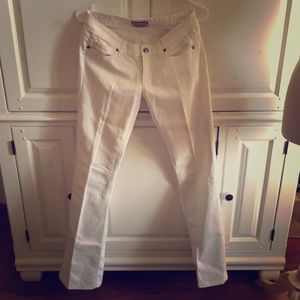Paige white boot cut jeans